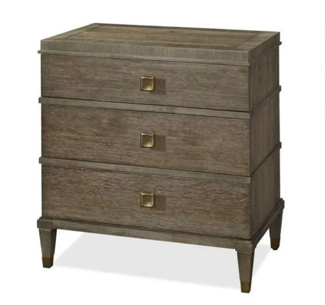 End Table/Nightstand -  Beaumont Lane 3 Drawer Nightstand in Brown Eyed Girl