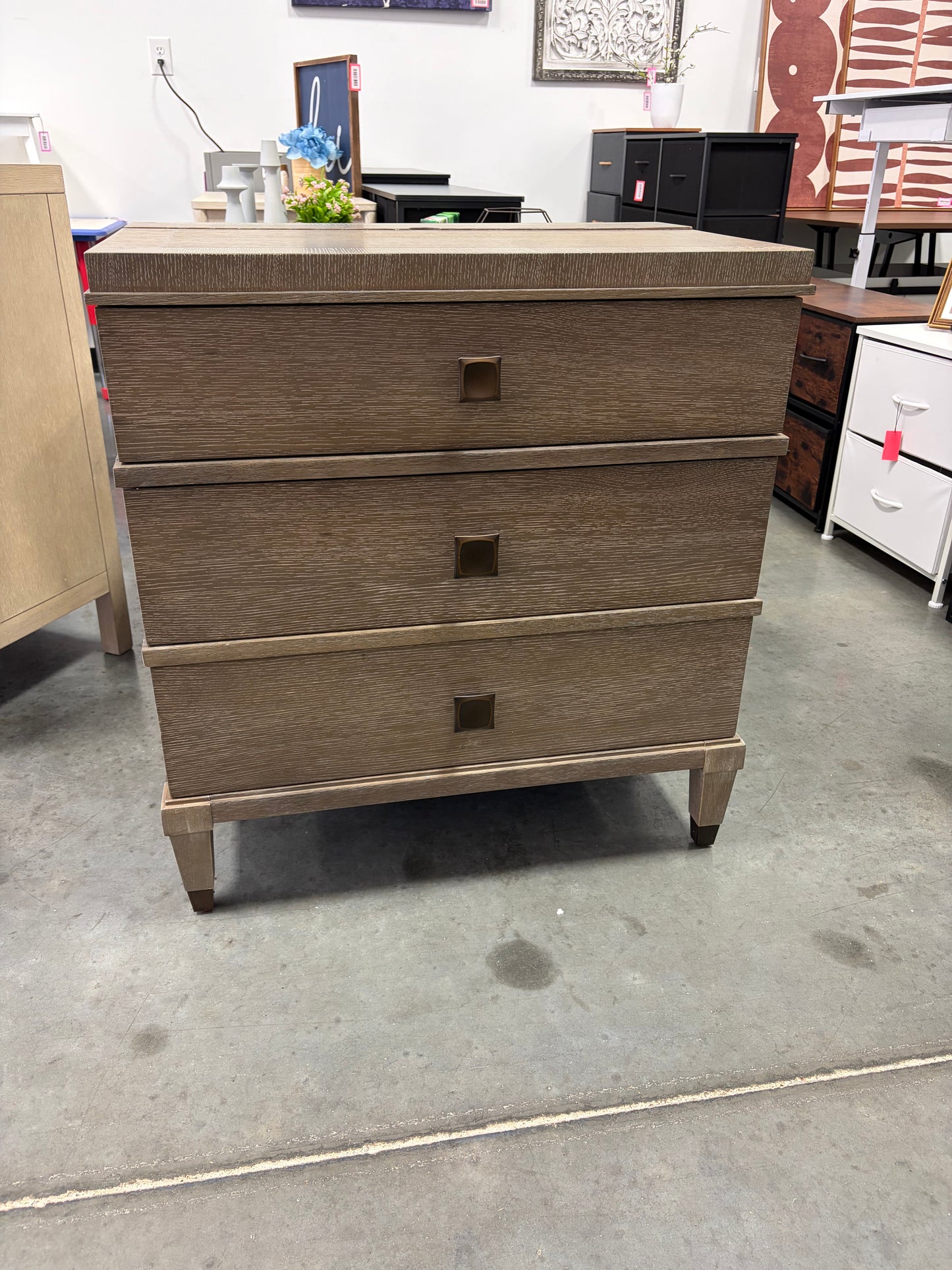 End Table/Nightstand -  Beaumont Lane 3 Drawer Nightstand in Brown Eyed Girl