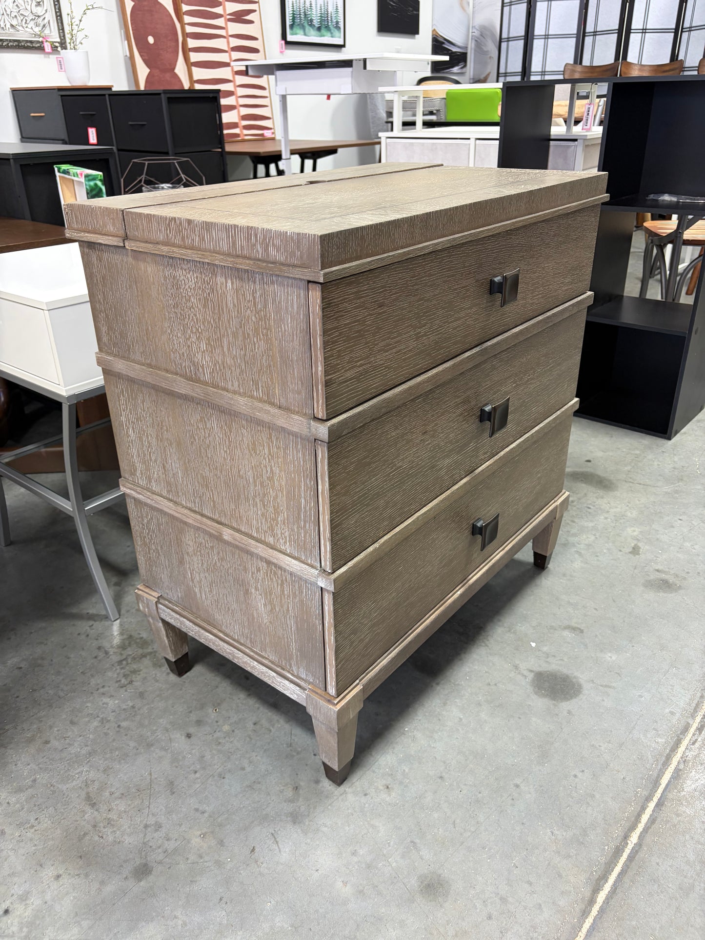 End Table/Nightstand -  Beaumont Lane 3 Drawer Nightstand in Brown Eyed Girl
