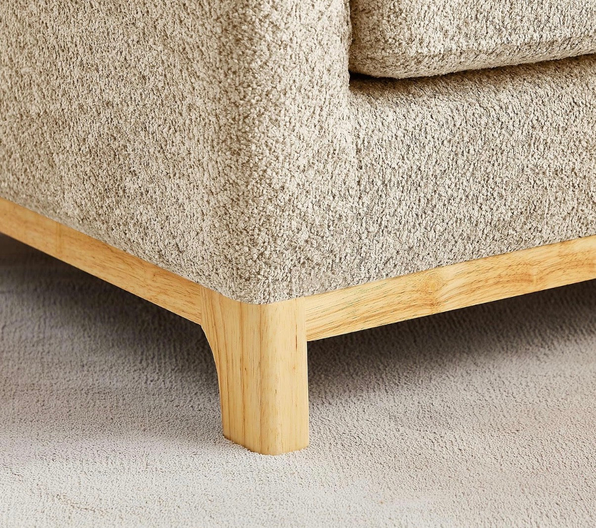 Chair - Accent Chairs for Living Room, Sherpa Oversize Accent Chair with Thick Cushion 31 Inch Comfy Chair