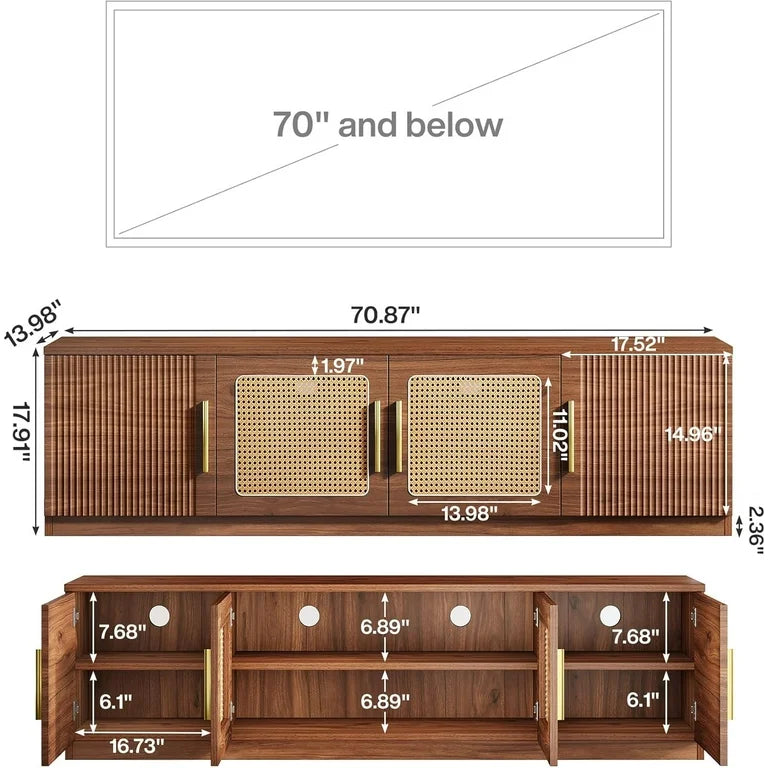 TV Stand - 70.9" Mid Century Modern - WF10.16.25