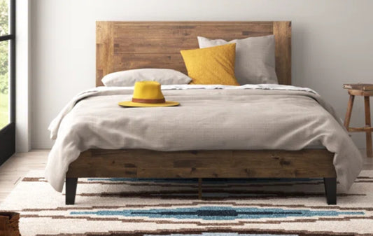 Bed - Full Size Kira Solid Wood Platform - WF10.16.25