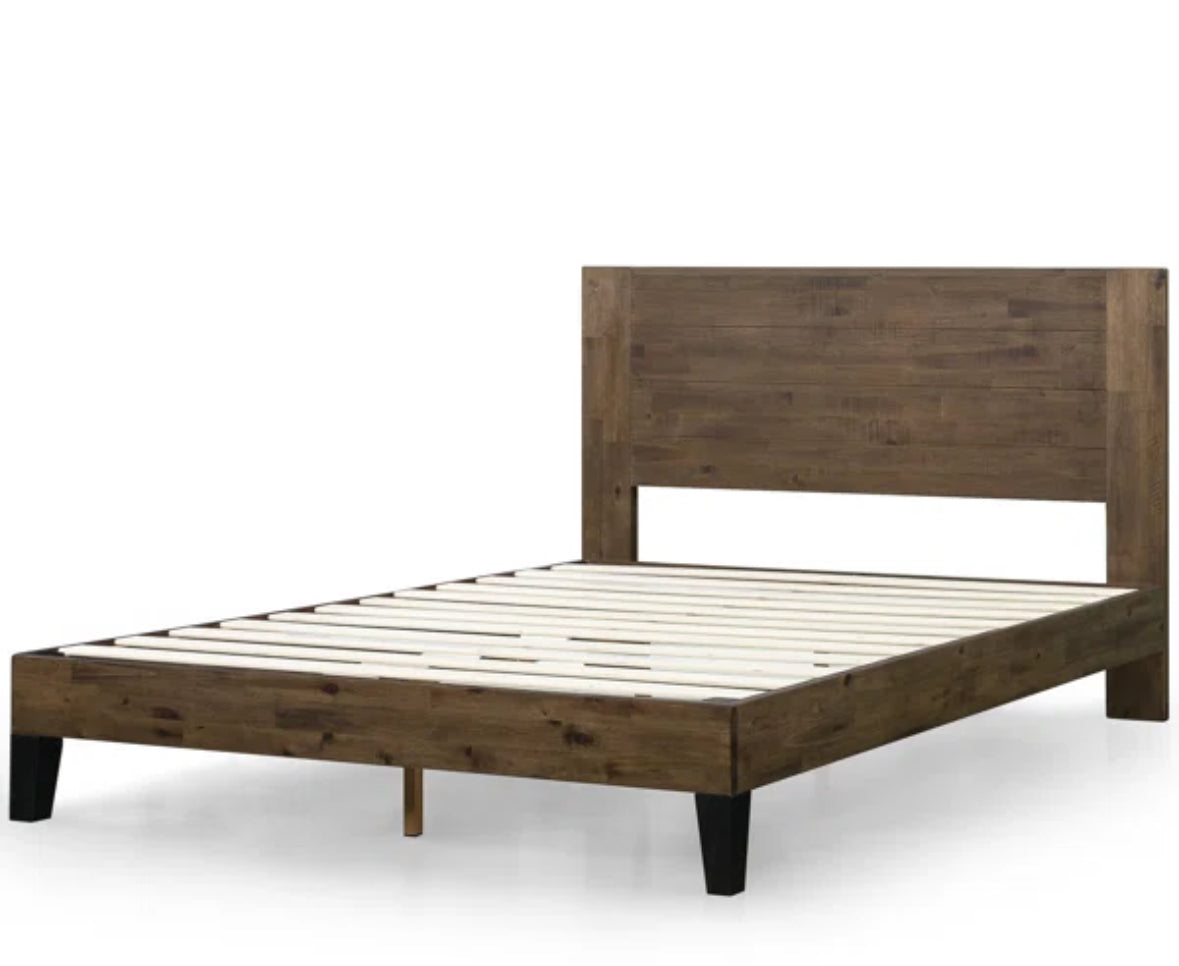 Bed - Full Size Kira Solid Wood Platform - WF10.16.25