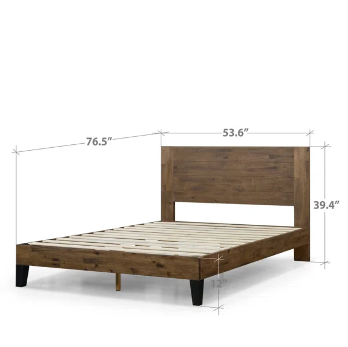 Bed - Full Size Kira Solid Wood Platform - WF10.16.25
