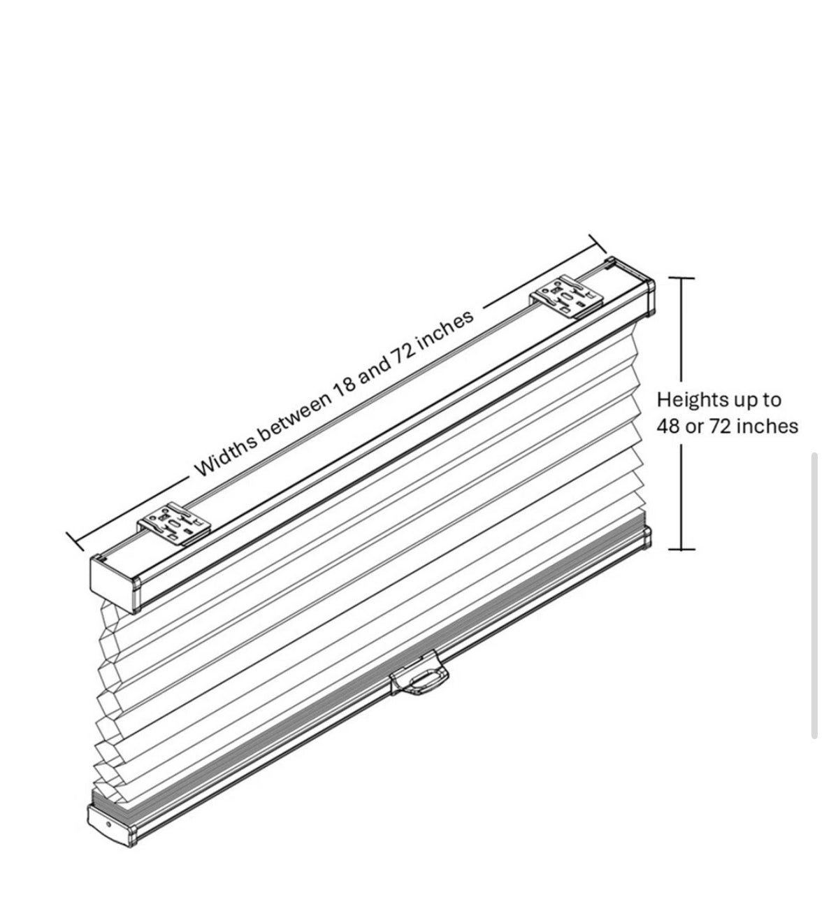 Blind - 72" W x48" L Cordless Blackout Cellular Shades (2 available) - WF10.16.25