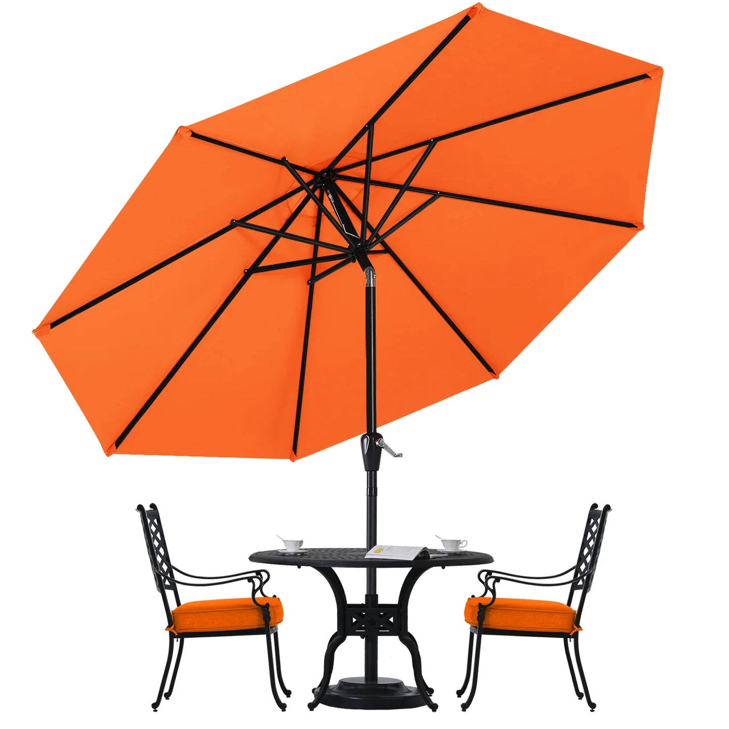 Umbrella - 9 ft Master Canopy Orange Market Umbrella