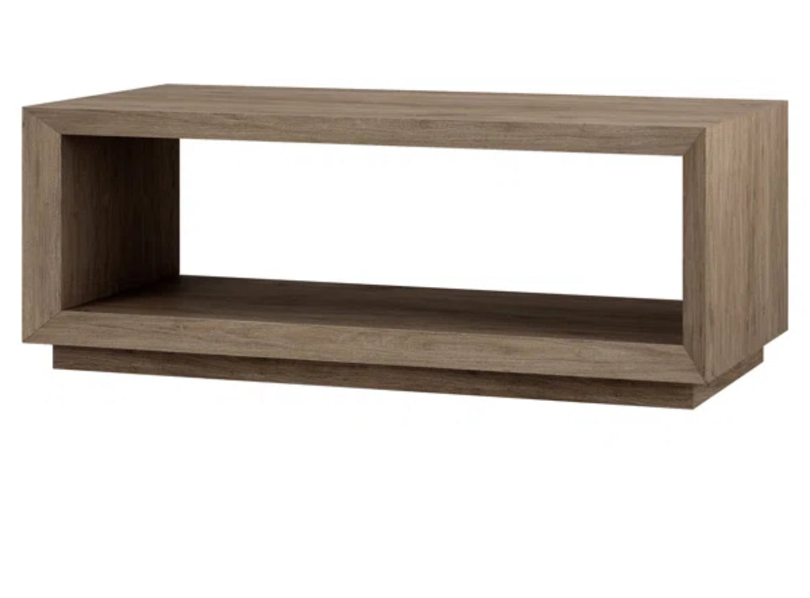 Coffee Table - Some damage to corner Tannen Antique Gray Oak - WF10.16.26