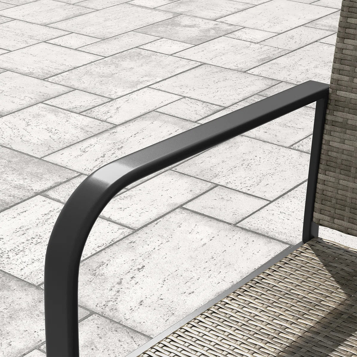 Patio Chair set of 2 - Grey Rattan Patio Chairs Set Of 2