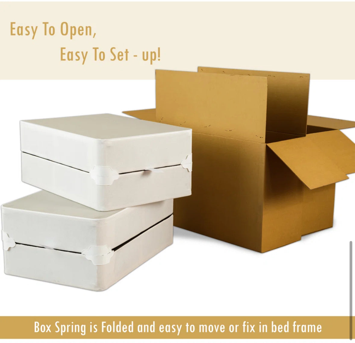 Mattress Support - King Size Box Spring 8" Gallien Wood Box Spring - WF10.16.25