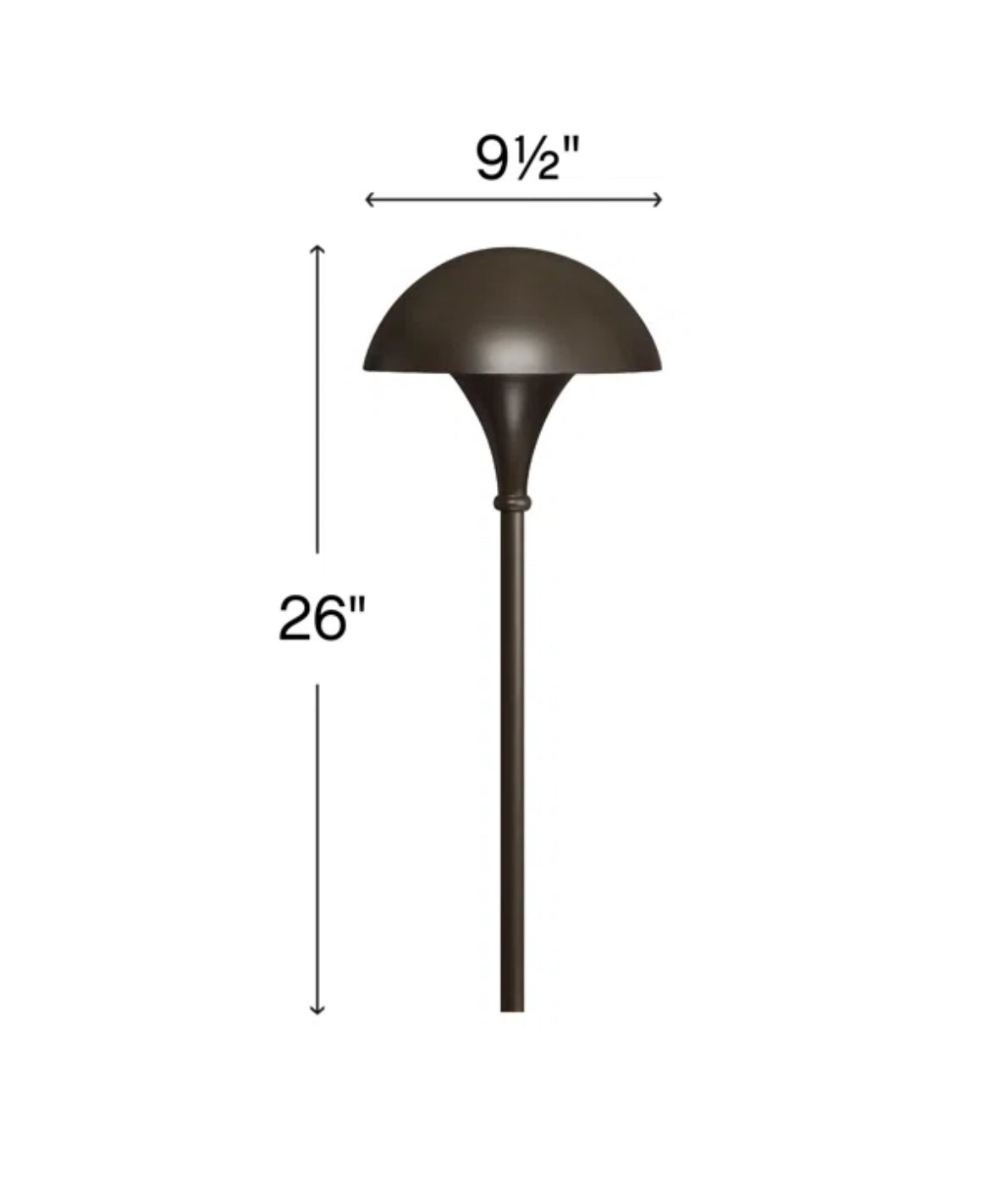 Outdoor - Path Light Hinkley Mushroom Incandescent - Wayfair 3