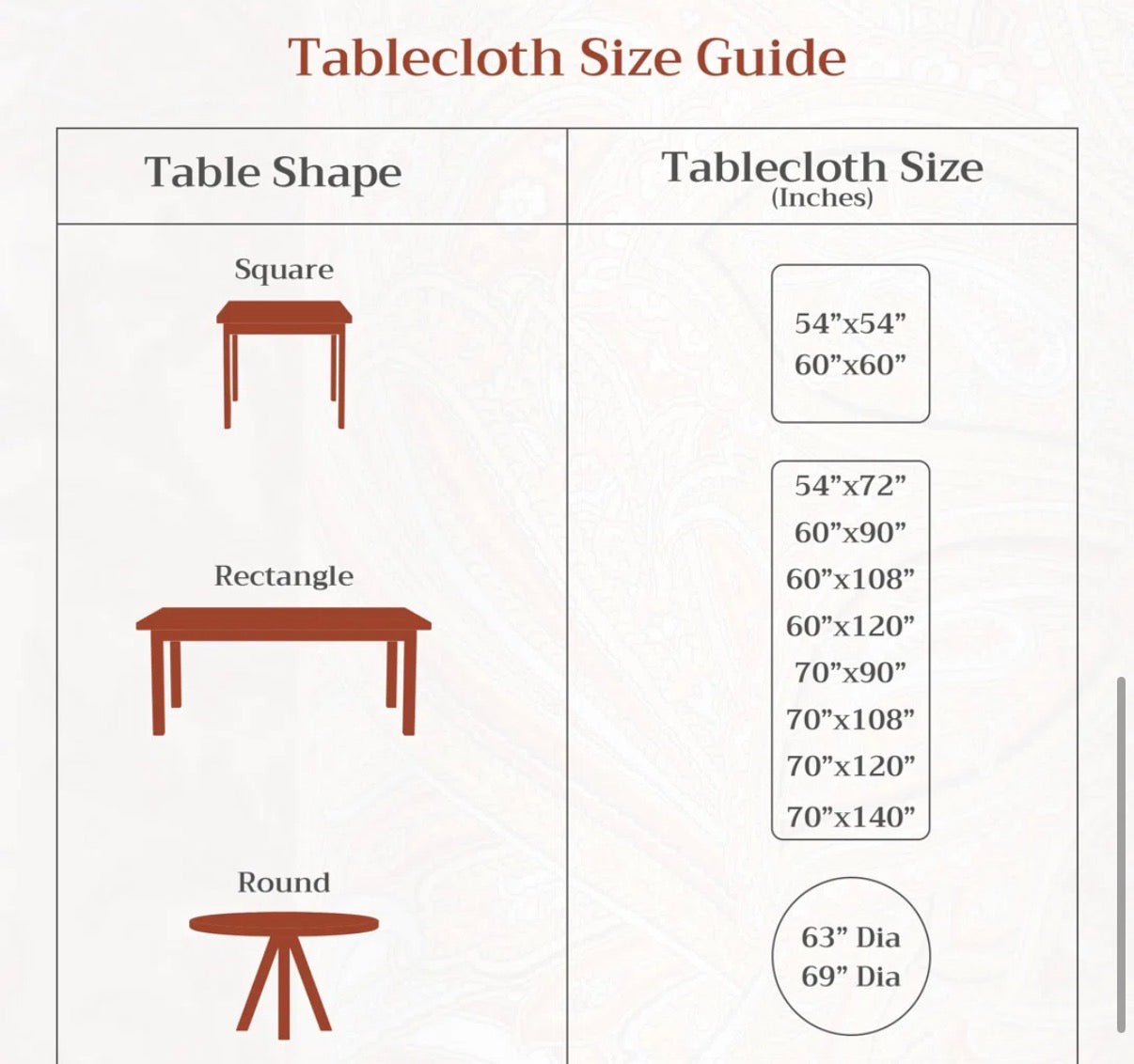 Tablecloth - 60 in x 120 in Maison d’Hermine Cotton Tablecloth