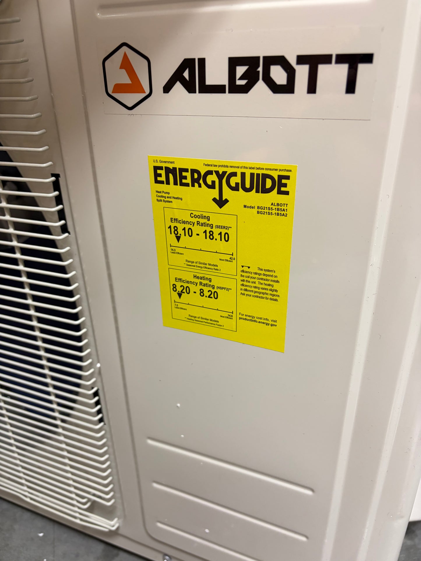 Condenser Unit - Albott 36,000 BTU mini split outdoor condenser unit — model BG21S5-1B5A2