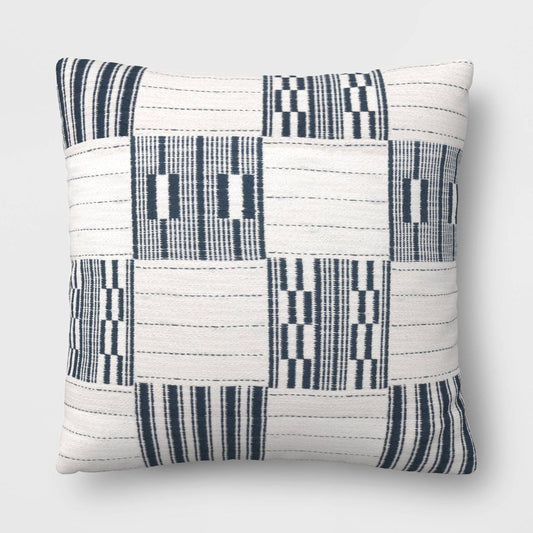 Home Goods - Pillow 18"x18" Broken Blocks Square Gray - BT10.31.25