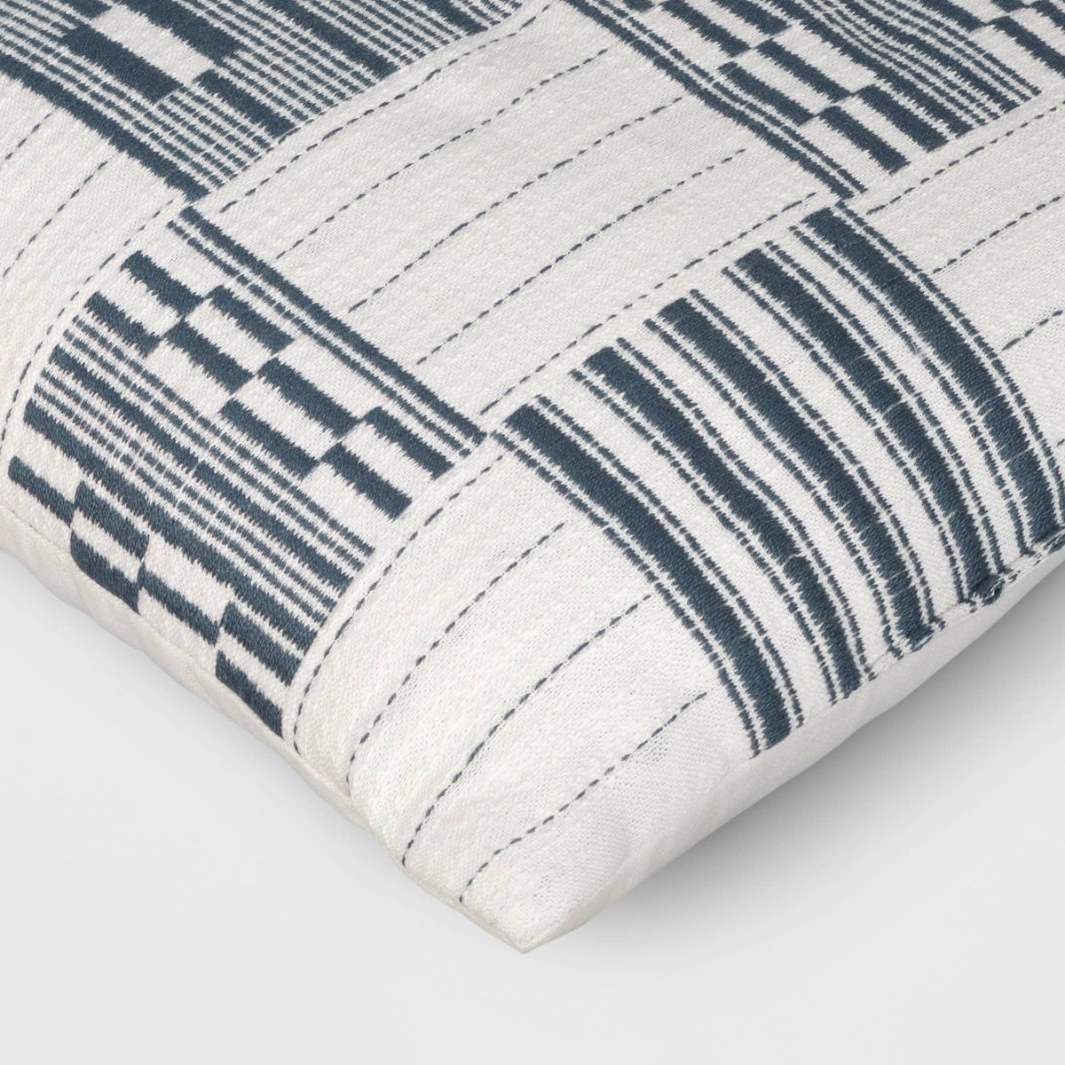Home Goods - Pillow 18"x18" Broken Blocks Square Gray - BT10.31.25