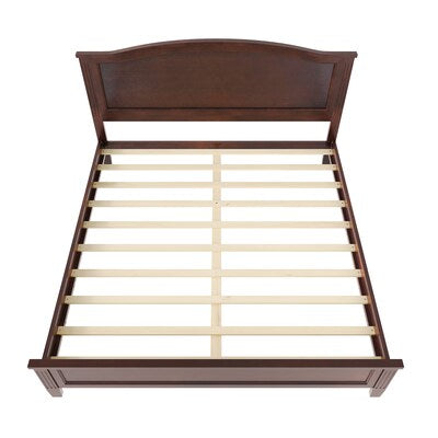 Bed - King Size ModernLuxe Assembly Required King Size Platform Bed with Headboard with Wooden Slat Support