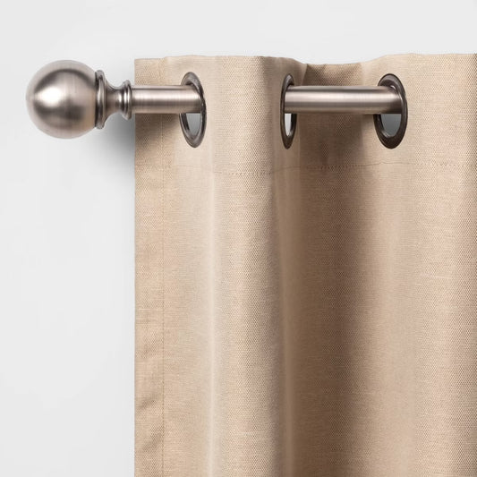 Curtain Rod - 66” W - 120” L Brushed Nickel 66”-120” - TG11.3.25