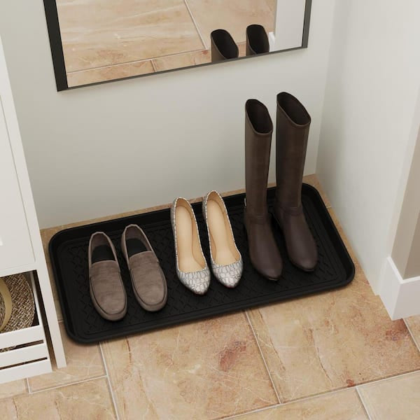 Multi-Purpose Tray - Multi-Purpose Polypropylene 15 in. x 30 in., Black, Boot Tray
