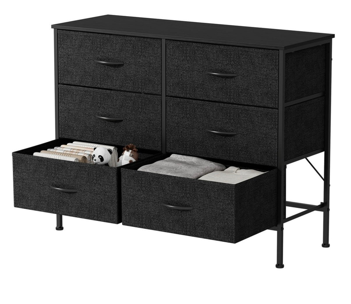 Fabric Dresser - SONGMICS 6-drawer fabric storage dresser