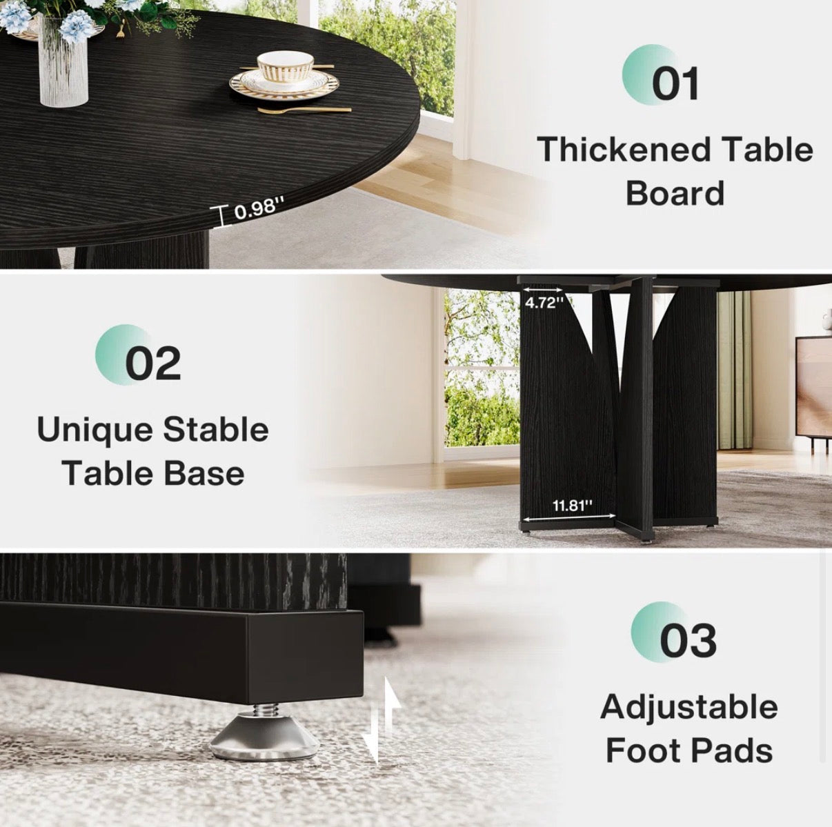 Dining Table - 40” Round Dining Table