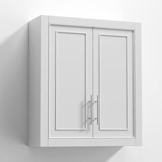 Cabinet - 22 in. W x 8 in. D x 26 in. H Surface-Mount Bathroom Storage Wall Cabinet in White