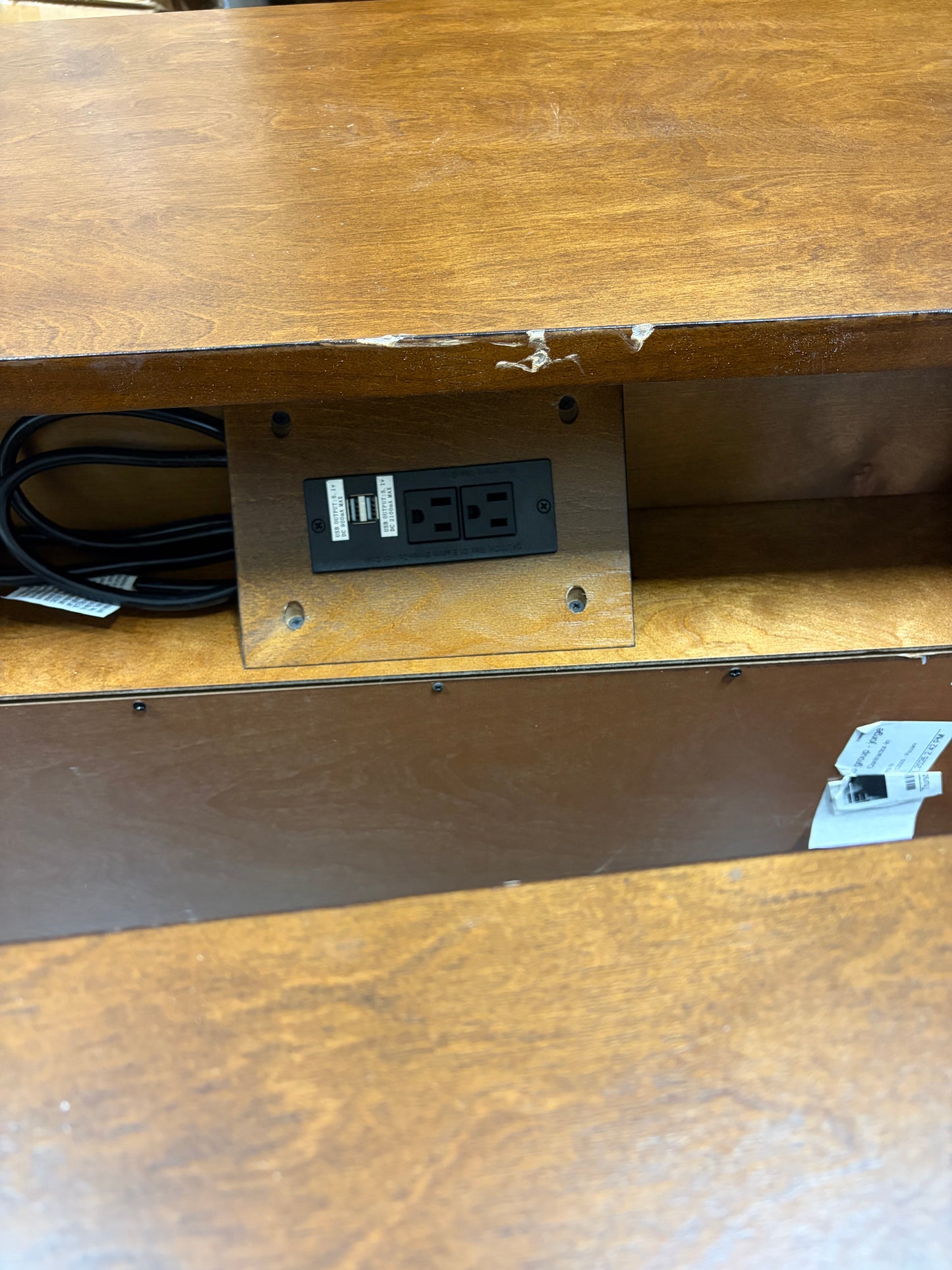 End Table/Nightstand Set of 2 - Galatea 2 - Drawer Solid Wood End Table (see all photos some damage)