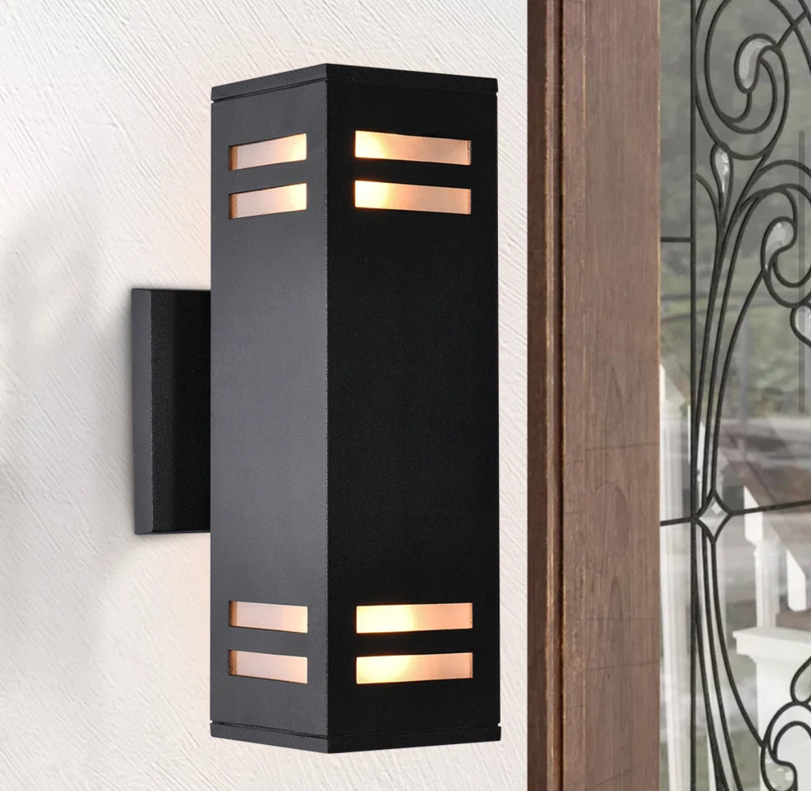 Outdoor - Sconce Breshawna Aluminum Matte Black - WF11.7.2