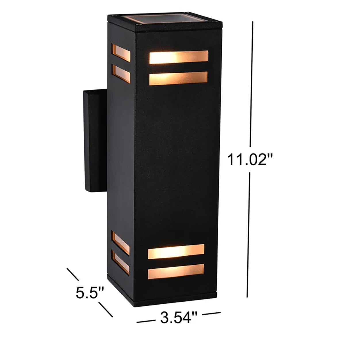 Outdoor - Sconce Breshawna Aluminum Matte Black - WF11.7.2