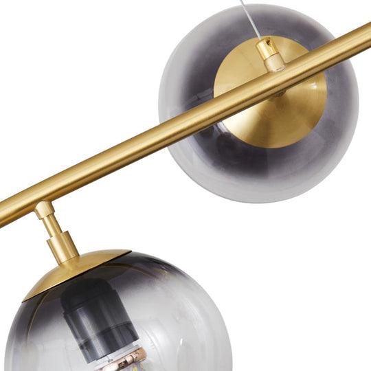 Chandelier- Pendantlightie Mid-century 6-Light Globe Linear – WF11.7.25
