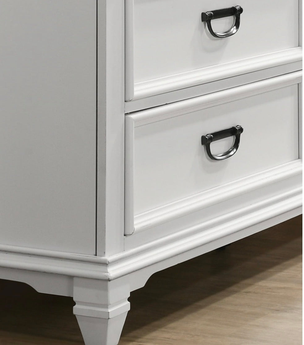 End Table/Nightstand - 3 Drawer Roundhill Nightstand