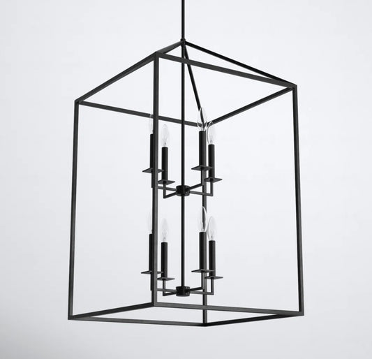 Chandelier - Ellis 8 - Light Lantern Rectangle