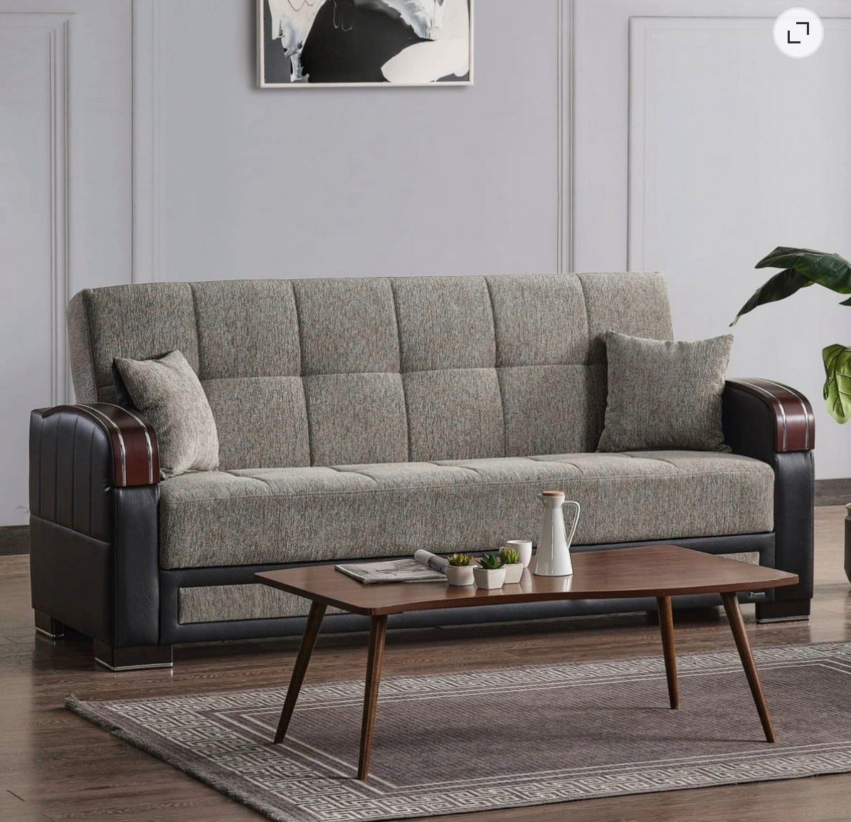 Sofa - 89" Ottomanson Convertible Sleeper Sofa