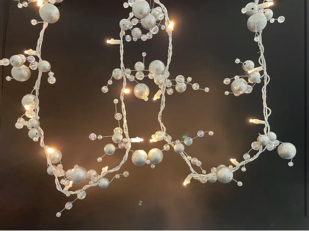 Christmas String Lights - Janiya Indoor 20 Bulb 72” Plug in String Lights - WF