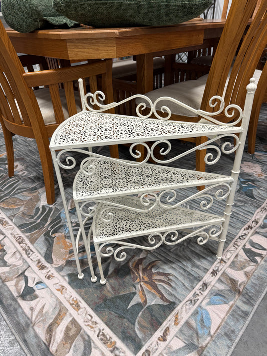 Plant Stand - Ivory Corner Plant Stand - WF1.3.26