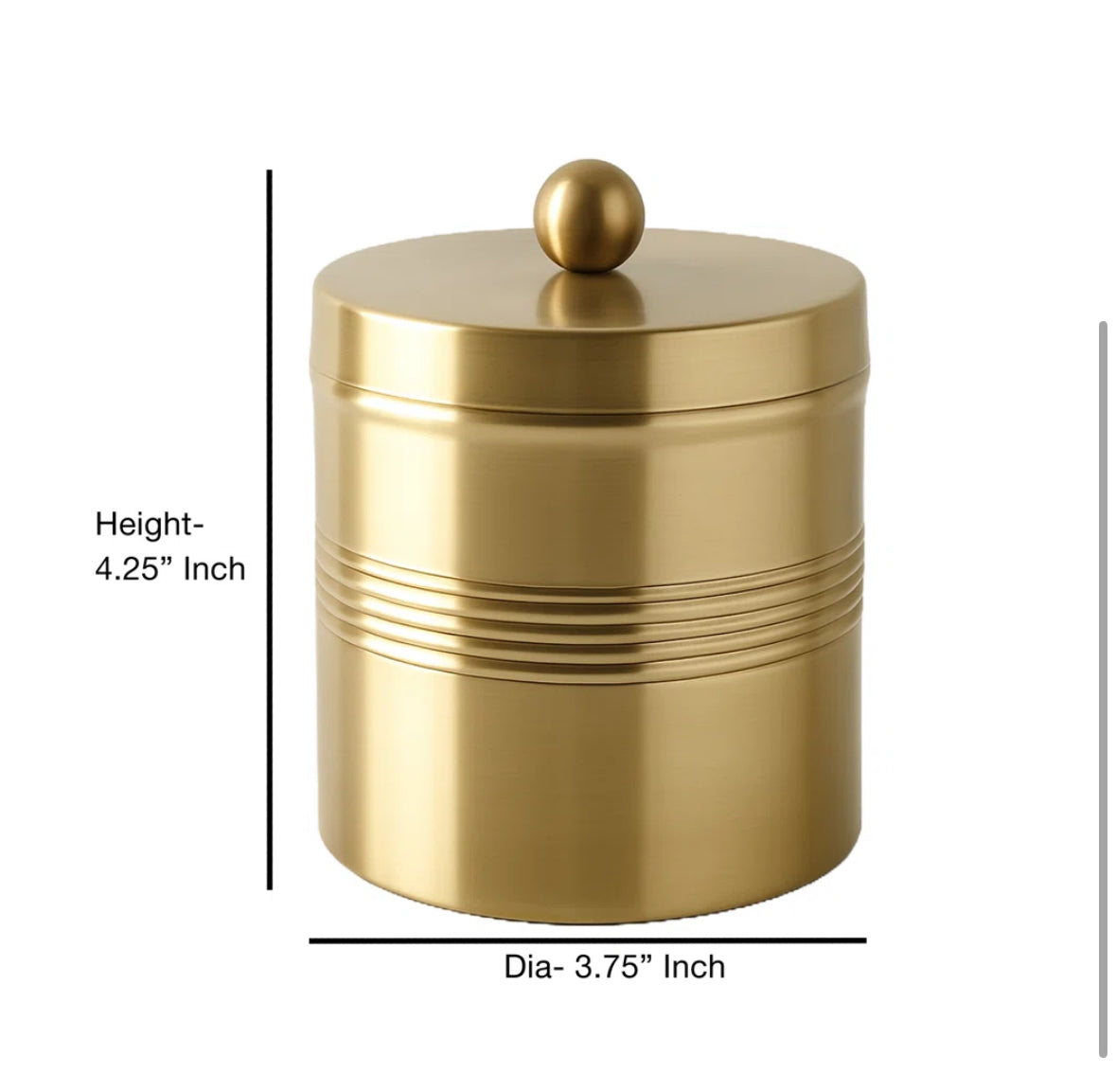 Bathroom Accessory - Jewel Cotton Swab Storage Jar or Container - WF11.7.25