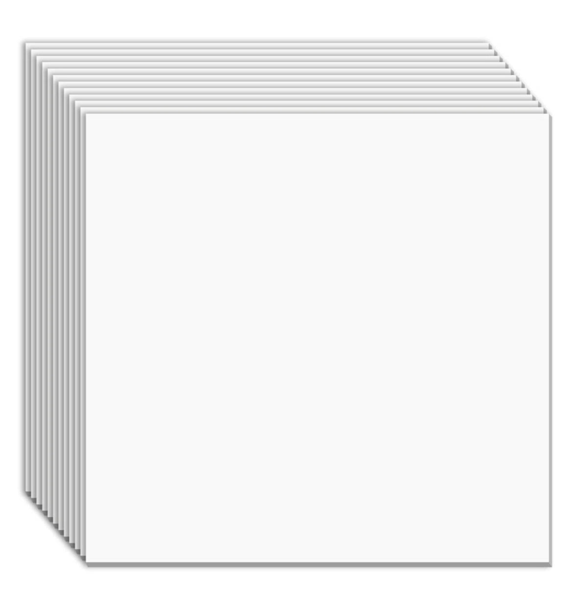 Ceiling Tile - Smooth White 12Pcs 2 ft. x 2 ft. PVC Drop Ceiling Tile,Smooth Square Wall Paneling (48 Sq.ft.) - WF11.7.25