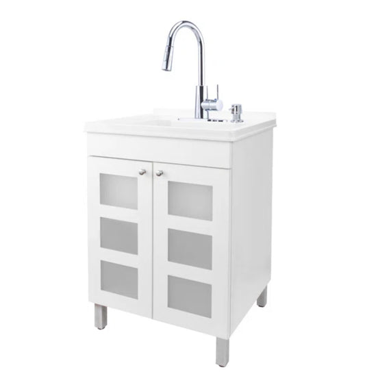 Laundry - Hameedah 24" Single Laundry Room Vanity Set - WF11.7.25