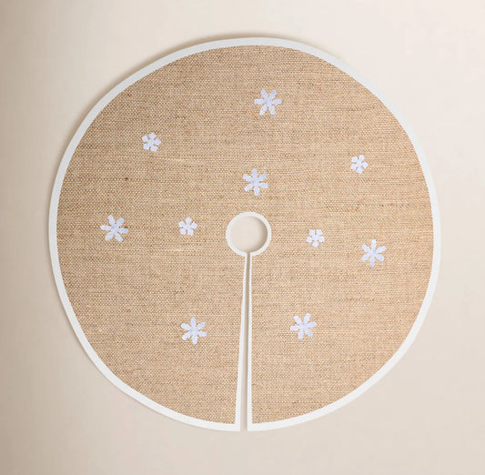 Christmas Tree Skirt - Snowflakes Tree Skirt - Hebron3