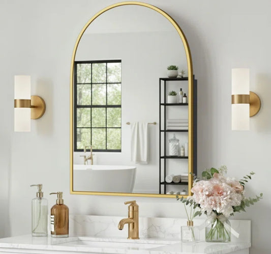 Mirror - Bathroom Elmira 24''W 36'' H Recessed & Surface Medicine Cabinet Mirror - WF11.7.25