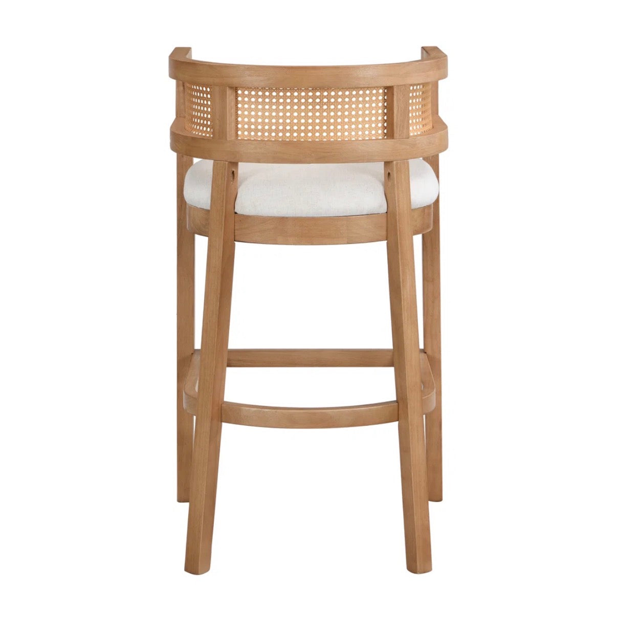 Barstool Set of 2 - 31” Oech Rubberwood Ipholstered Barstools