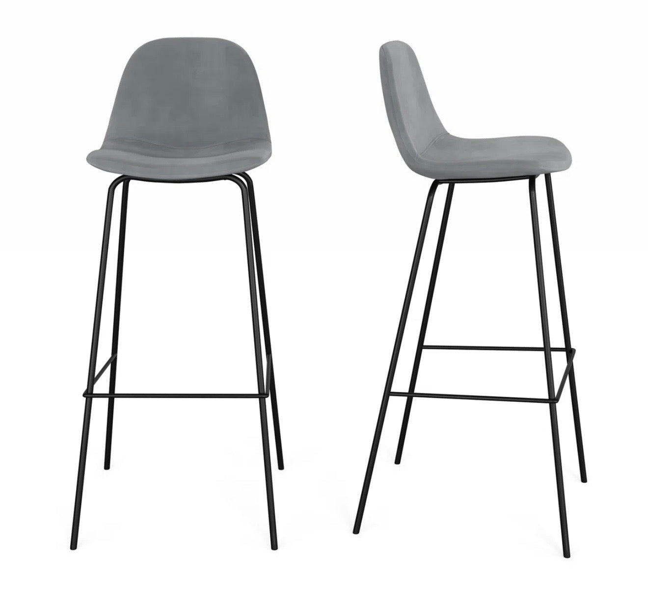 Barstool Set of 2 - 30” Kody Upholstered Bar & Counter Stool - WF11.7.25
