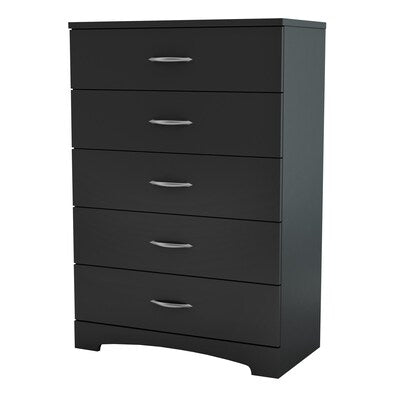 Dresser - South Shore Furniture Step one Pure black 5 -Drawer 33.0-in W Standard chest