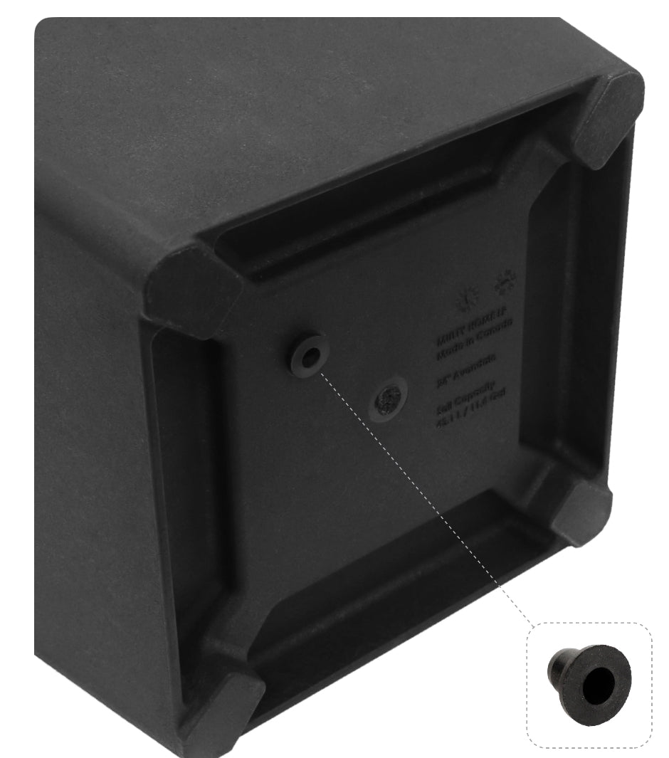 Planter - 24 Inch Avondale Indoor Outdoor Recycled Planter Slate - WM11.19.25