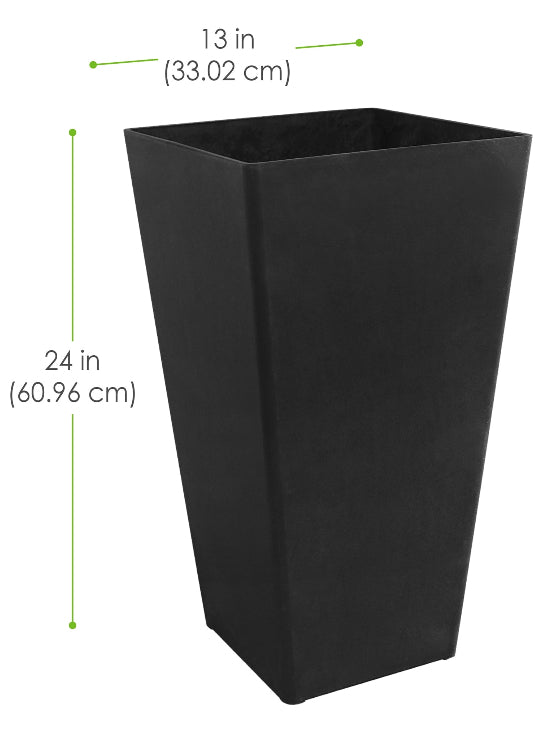 Planter - 24 Inch Avondale Indoor Outdoor Recycled Planter Slate - WM11.19.25