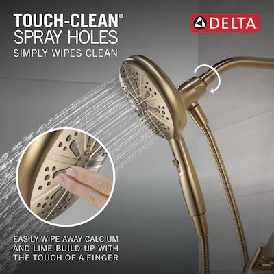 Shower/Tub Set - Nicoli 144749-HS Champagne Bronze Monitor 14 Series Tub and Shower with SureDock Hand Shower