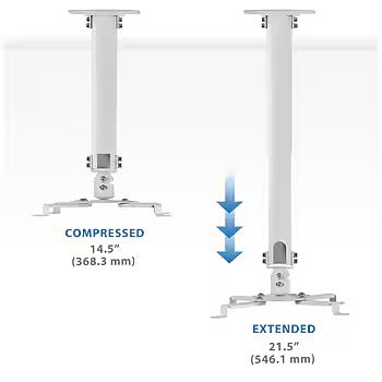 Projector Stand - Mount-It! Projector Height Adjustable Universal Stand and Ceiling Mount, 30 lbs. Capacity