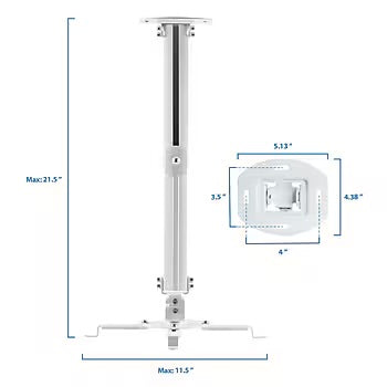 Projector Stand - Mount-It! Projector Height Adjustable Universal Stand and Ceiling Mount, 30 lbs. Capacity