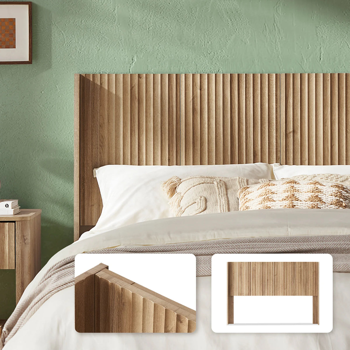 Bed - King Size (Headboard Only) Brooklyn Golden Oak