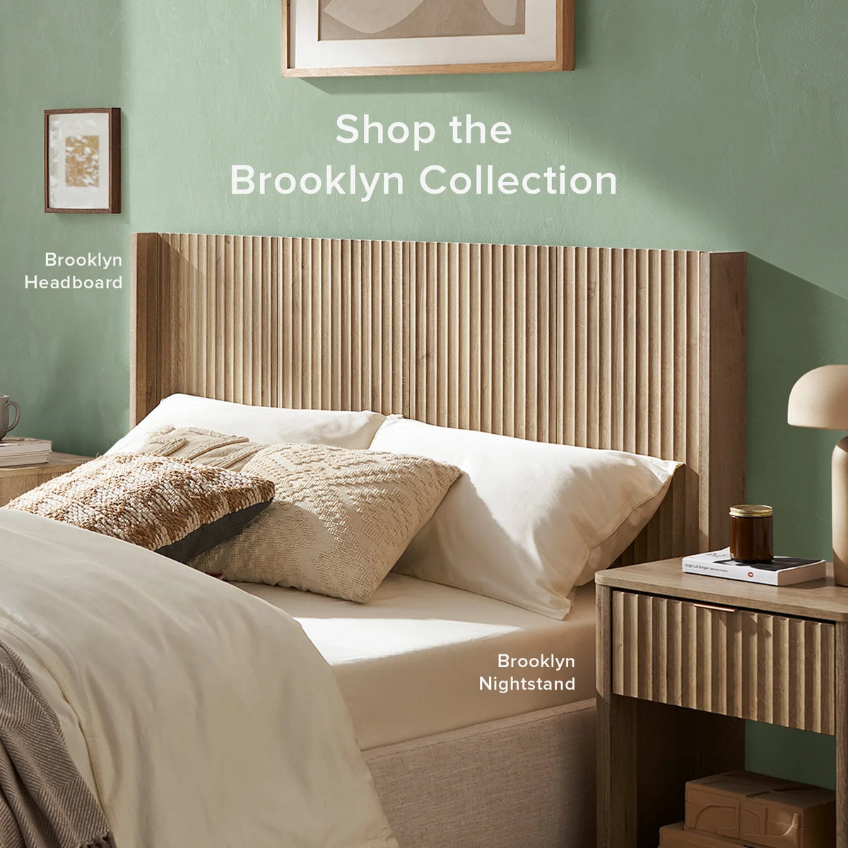 Bed - King Size (Headboard Only) Brooklyn Golden Oak