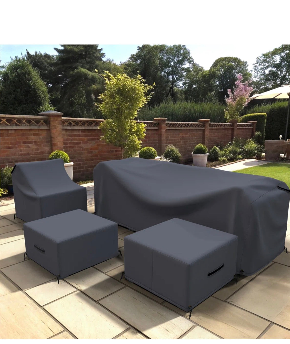 Outdoor Furniture Cover - Eudy Rattan Sectional Seating Group Cover