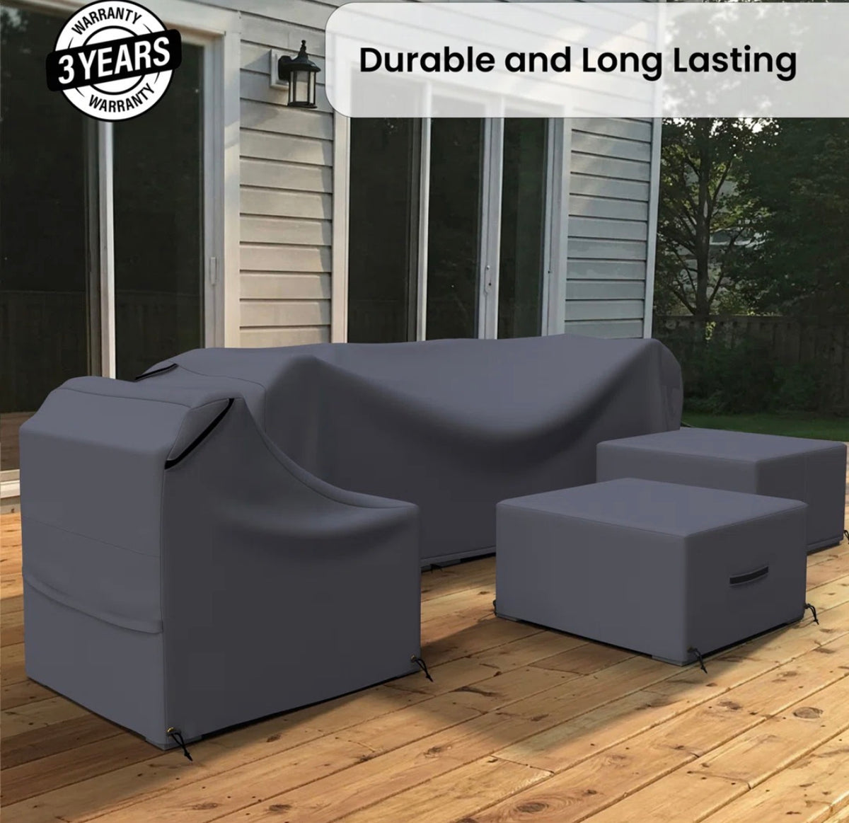 Outdoor Furniture Cover - Eudy Rattan Sectional Seating Group Cover